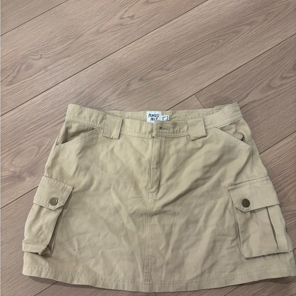 Princess Polly Beige Mini Skirt